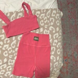 Daily Drills Pink Ribbed Set